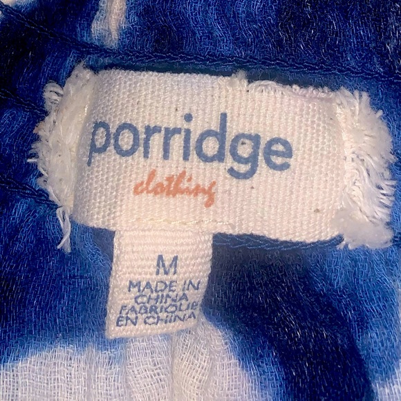 ANTHROPOLOGIE x PORRIDGE Ines BOHO Peasant Smocked Gauzy Cotton Tie Dye size M - Picture 11 of 11